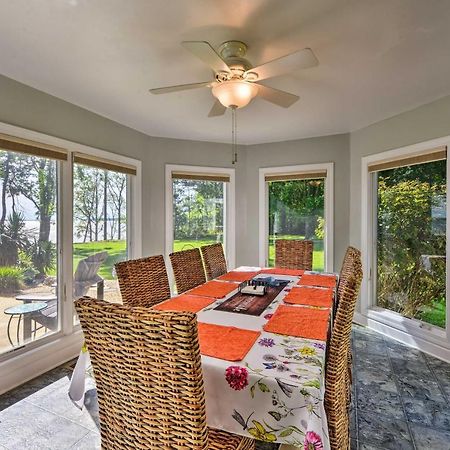 Bayfront Blounts Creek Home Private Beach And Dock! Whichard Beach المظهر الخارجي الصورة