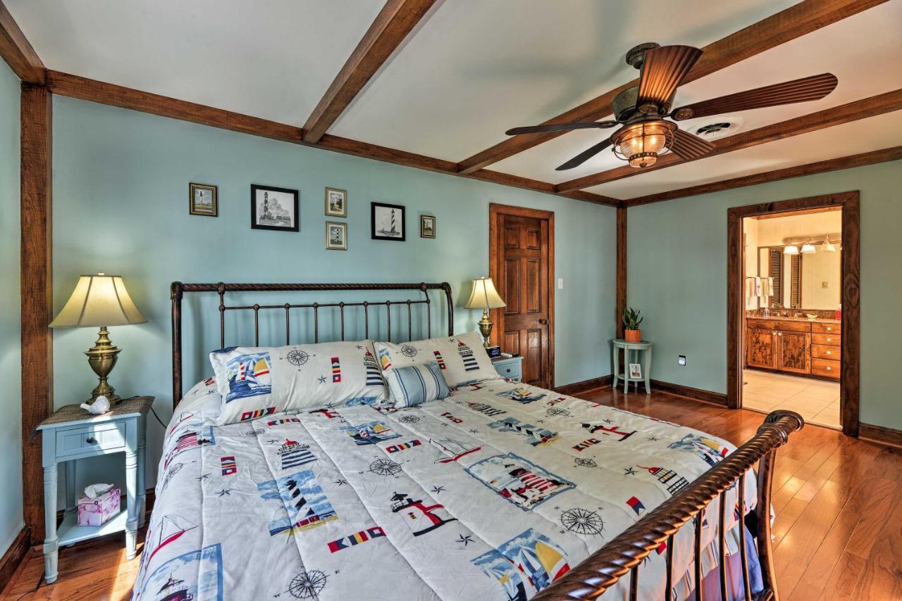 Bayfront Blounts Creek Home Private Beach And Dock! Whichard Beach المظهر الخارجي الصورة